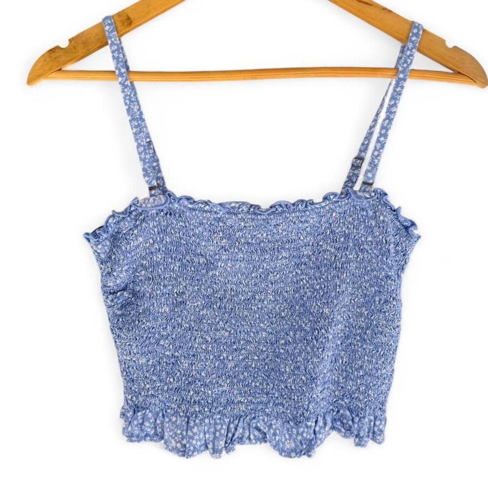 Hollister-co Women's Blue Crop-top